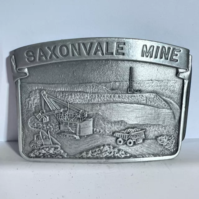 Vintage Belt Buckle Saxonvale Mine Coal