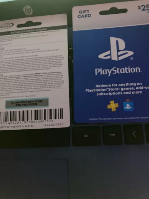 PlayStation Network Card, $25