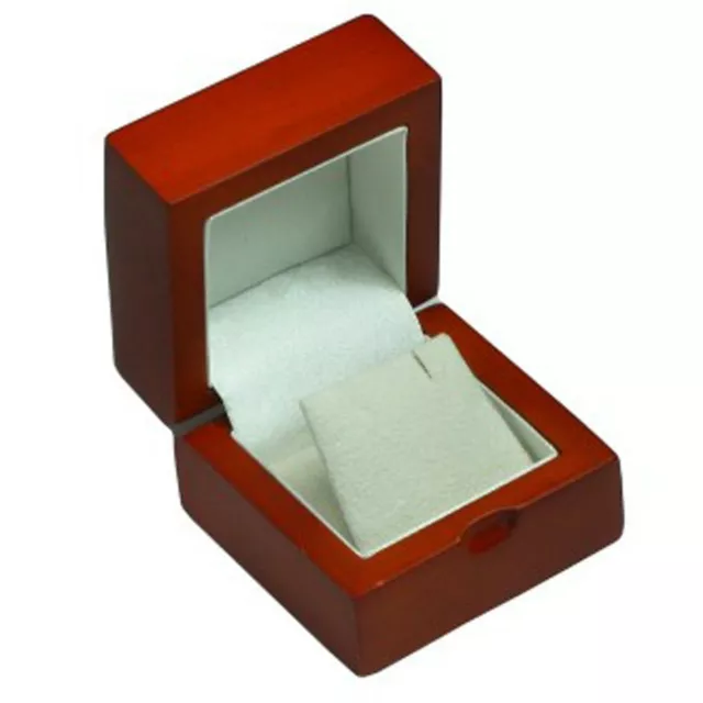 Solid Mahogany Wood Presentation Earring Box Wooden Jewellery Gift Box Exquisite