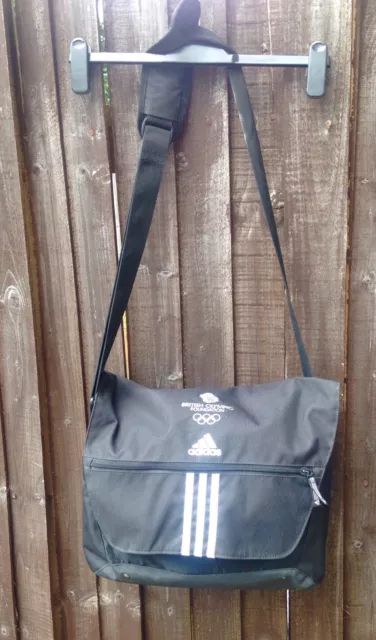 Adidas British OLYMPIC Foundation CANVAS MESSENGER BAG. London 2012 Olympics