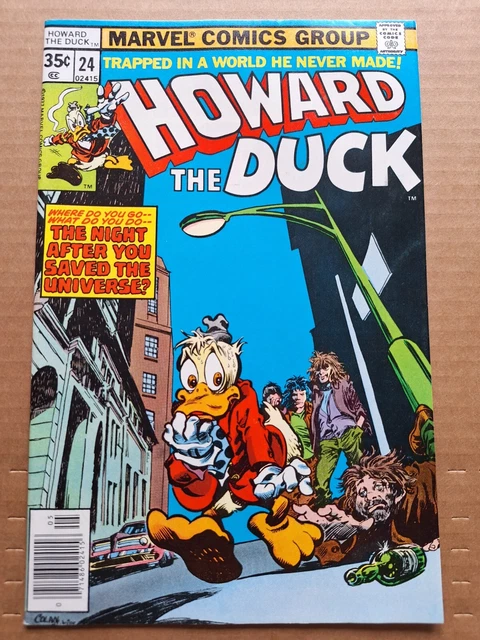 Howard The Duck #24  1978, Marvel Gene Colan Newsstand COMB-SHIP Bag And Board