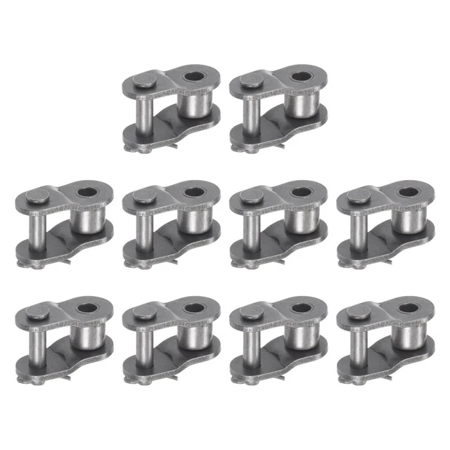 10pcs #50 Chain Offset Half Link Roller 5/8" Pitch Carbon Steel for 10A Chain