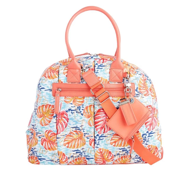 Samantha Brown To-Go Lightweight  Dome Duffle With Pouch- Paradise Waters