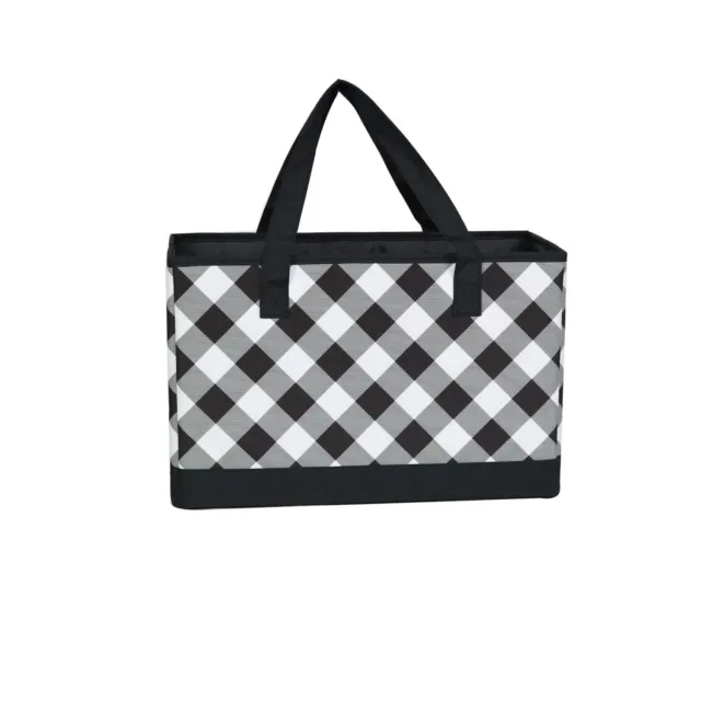 Sewing Machine Carry Tote - Black/White-Everything Mary EVM12580-7