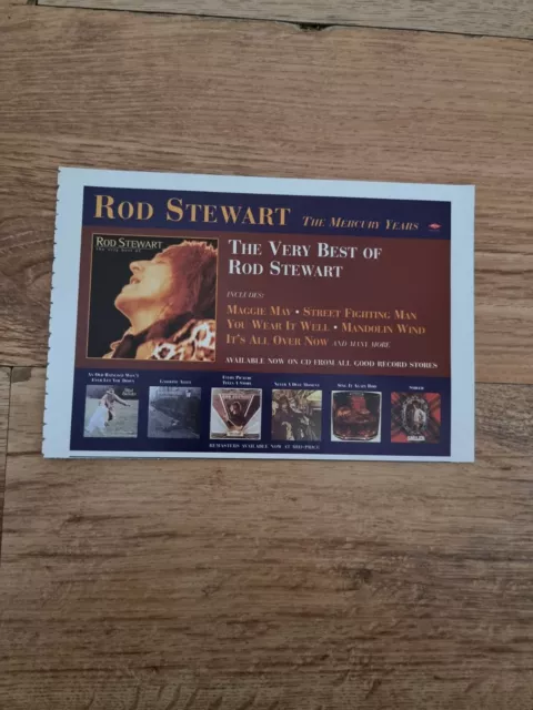 Tnewm56 Advert 5X8 Rod Stewart: The Very Best Of Rod Stewart