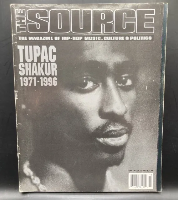 2Pac 1996 The Source Magazine #86 Tupac Shakur Vintage Rap Newsstand No Label ￼