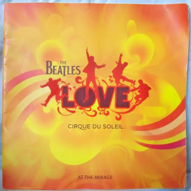 The Beatles Love Cirque Du Soleil at The Mirage Program Book W/Pin No Stickers!