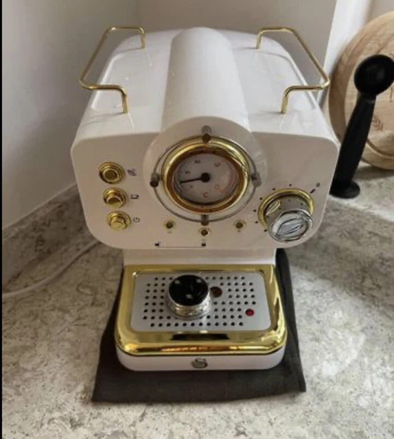 SWAN GATSBY PUMP Espresso Coffee Machine 1.2L Water Tank 1100W Die Cast