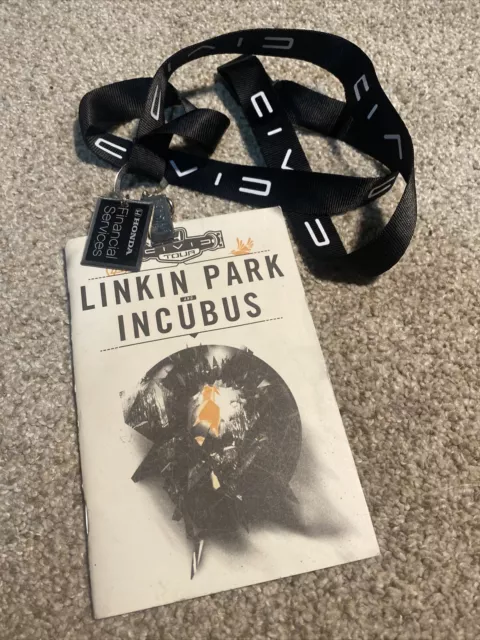 2006 CIVIC Linkin Park Incubus Tour Lanyard With Book - Collector's Item!