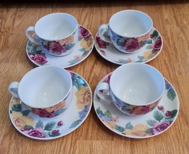4 X Cup and Saucer Duo Cloverleaf Pot Pourri Spares/Replacements