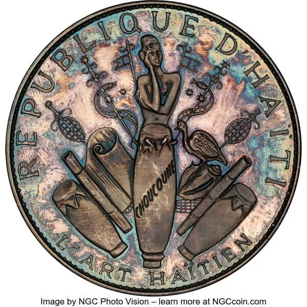 1967IC Haiti Silver 25 Gourdes Haitian Art Coin PF 65 Cameo NGC
