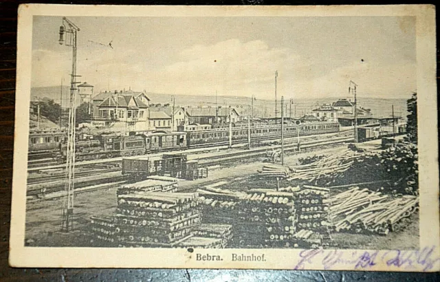 51103 Ak Bebra Railway Station Field Postcard