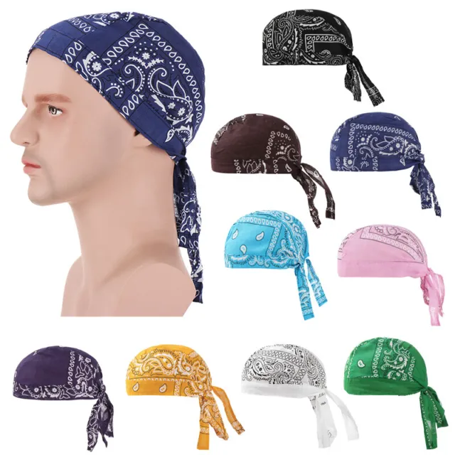 Multi-Color Cotton Cycling Headscarf Outdoor Hip-Hop Pirate Headscarf Sports -wf