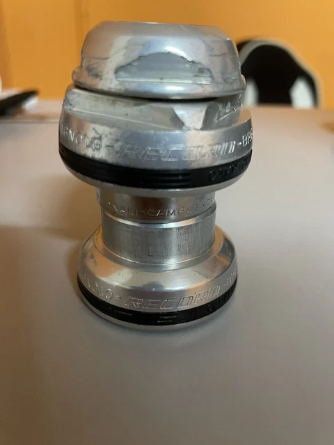 Jeu De Direction Campagnolo Record Vintage (2000) - HS00-RE 22.2, Diamètre 1", Argent, Pour Vélo De Course