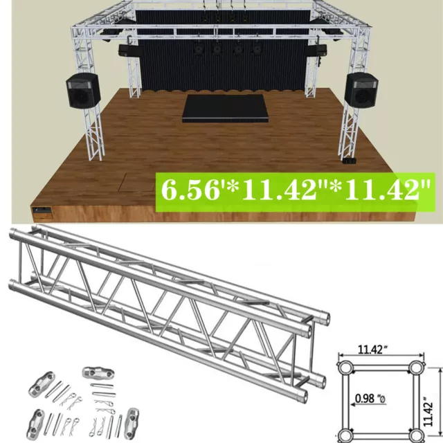 6.56FT 12" Stage DJ Lighting Perform Show Square Segments Truss Tower