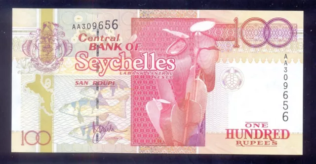 Seychelles 100  Rupees ND (1998)  P39  UNC