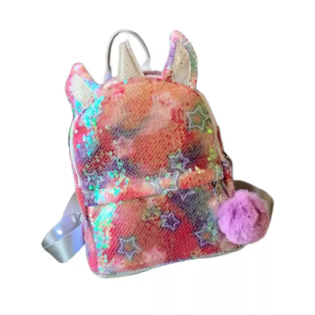 Bookbag bambino glitter zaino borsa libro bambino arcobaleno scuola