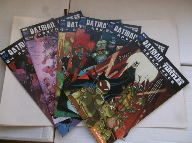 Dc/Idw: Batman/Teenage Mutant Ninja Turtles Adventures # 1-6, Complete Set, 2016