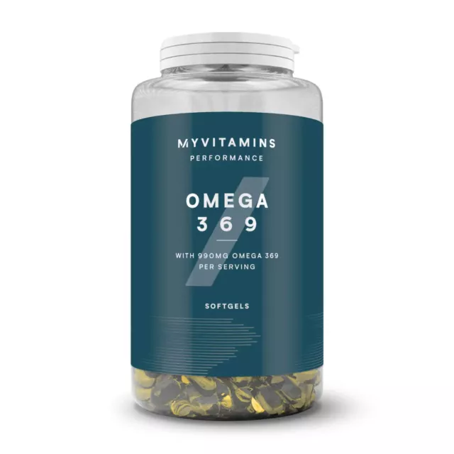 Omega 3 6 9  120 softgel completo Myprotein Myvitamins integratore olio di pesce
