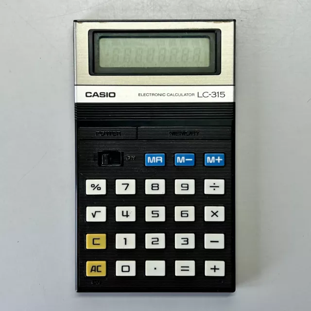 Calculadora Electrónica Casio LC-315E De Colección con Estuche FUNCIONANDO Hecha en Japón 2