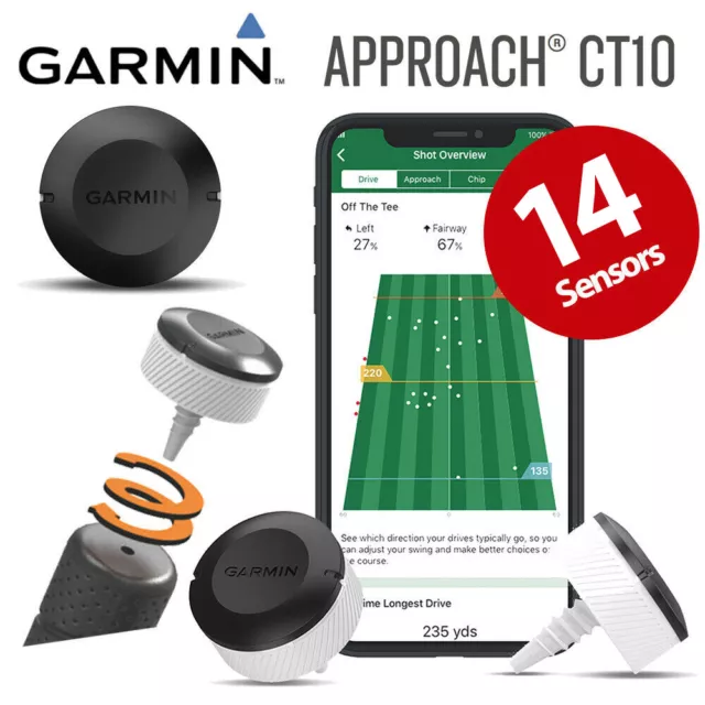 Garmin Approach CT10 Golfschläger Sensor Komplettpaket (14 x Sensoren) - NEU! 2021