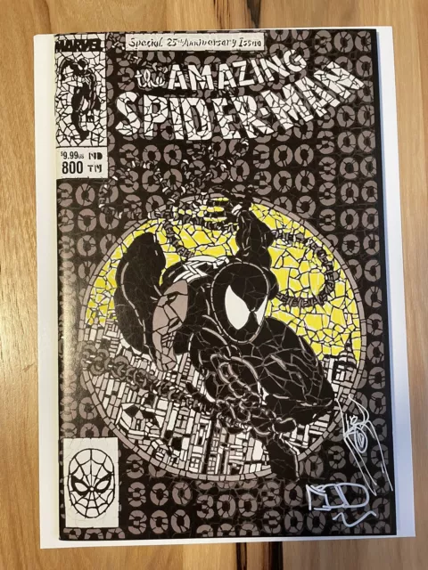 AMAZING SPIDER-MAN 300 Shattered Variant Signed Remarked DiMasi Venom