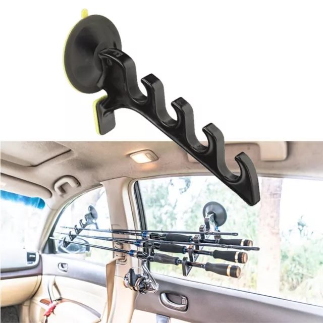 FISH TACKLE WITH Suction Cup Pole Rack Wall Mount Car Holder Fishing Rod  Racks $16.93 - PicClick AU