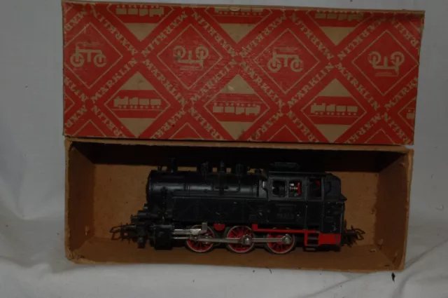 Marklin Tm 800 German 0-6-0 Steam Locomotive , Ho Guage, 3 Rail, With Box