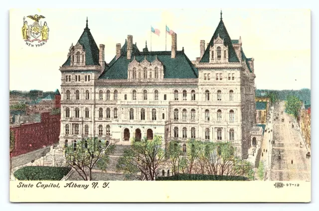 Vintage 1910s Albany New York NY State Capitol Divided Back Antique Postcard E22