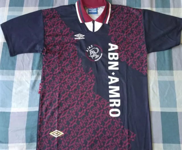 CAMISETA MAILLOT SHIRT AJAX Amsterdam Season 1995 Retro Size L