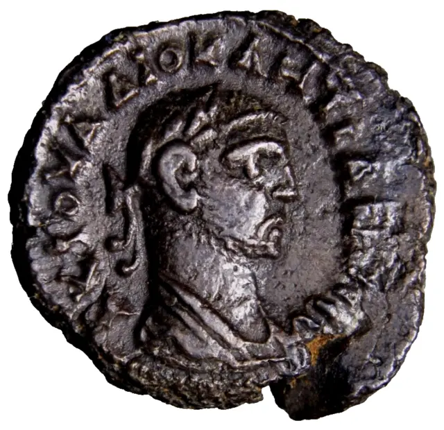 Egypt, Alexandria. Diocletian. A.D. 284-305. BI tetradrachm Serapis Roman Coin