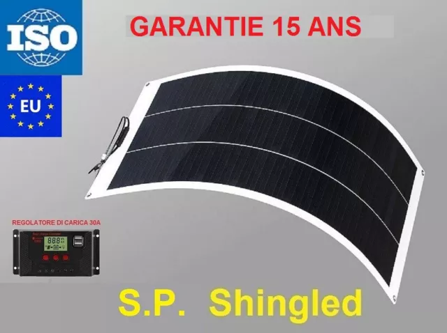 Kit de panneau solaire flexible Sunpower 200W pour camping-car bateau 1170x670mm