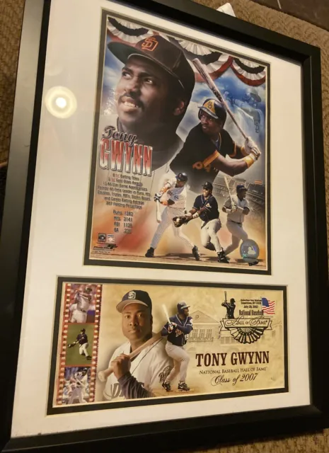 Tony Gwynn sports HOF Matted Art 8x10 Photo baseball wall hanging Padres 2007