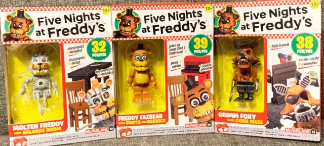 McFarlane Five Nights at Freddy's Molten Freddy Salvage Room 32pcs