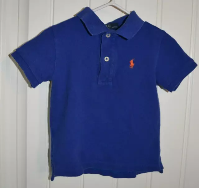 Polo Boys Size 18 month Blue Collared Shirt