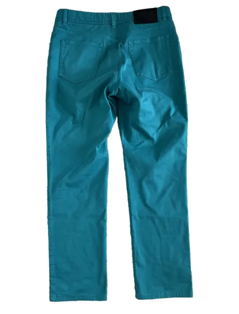 Brioni Meribel Slim Turquoise Cotton Blend Five Pocket Jeans Pants Sz 34x29 2