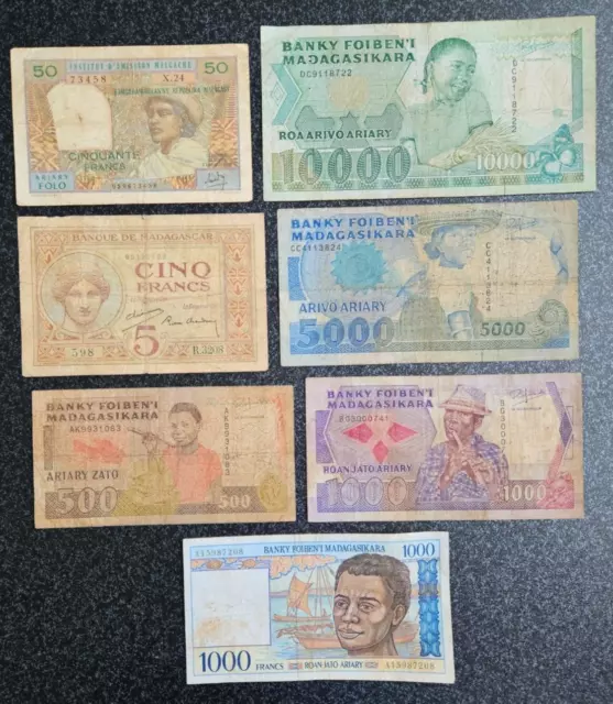 Afrique - Africa - African Notes - Lot De 7 Billets D'afrique  Differents.