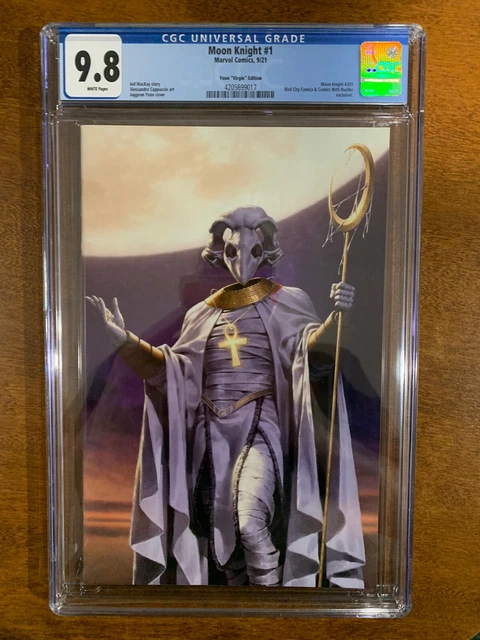🌙MOON KNIGHT #1 - CGC 9.8 - Yoon VIRGIN VARIANT - LTD To 1000 w/COA - Marvel