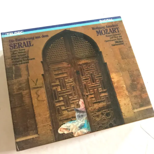 Mozart Die Entführung Aus Dem SERAIL /  3 x CD BOX SET  Nikolaus Harnoncourt