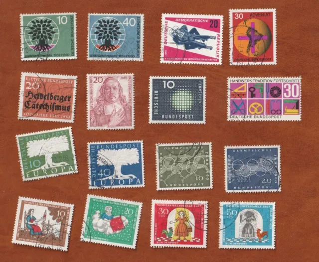 Allemagne - Deutsche Bundespost : beau lot timbres anciens