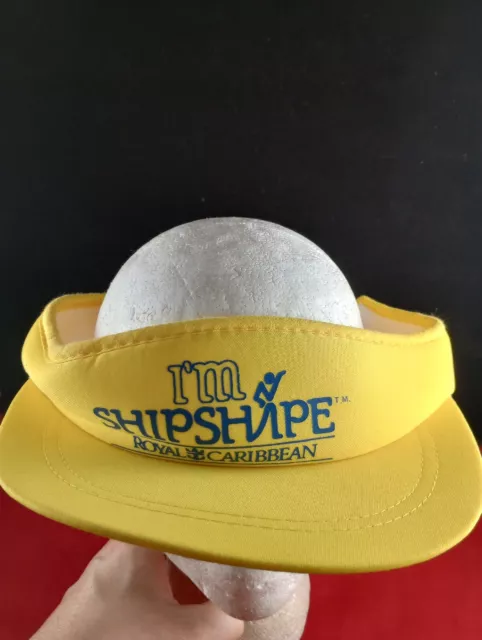 Vtg Royal Caribbean Cruise Ship Adjustable Visor Cap Hat *517