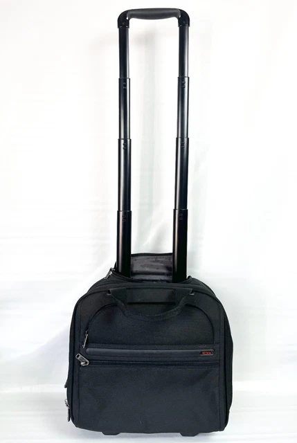 Tumi Alpha 2 Wheeled Carry On Bag Compact Brief Case Travel Luggage 14 X 13