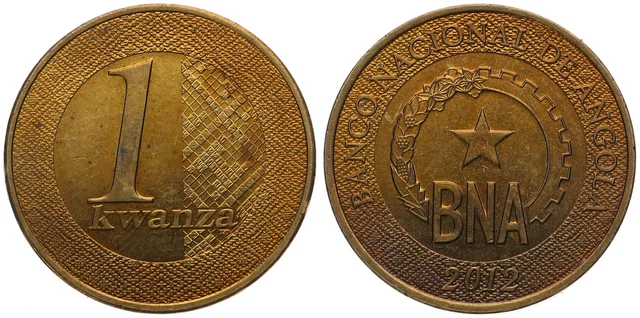 Angola - 1 Kwanza 2012 - Nickel-Messing, 5g, Ø 22.1mm Km#108