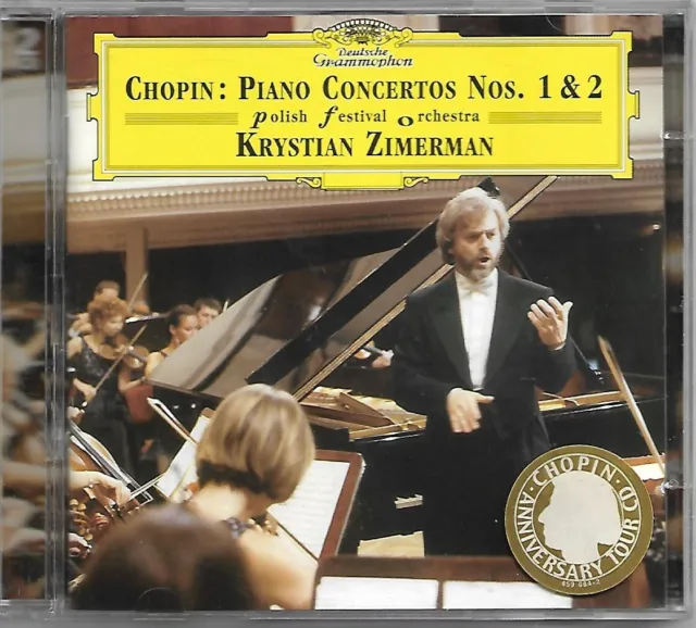 Chopin Piano Concertos Nos. 1 & 2 CD 2-Discs Krystian Zimerman