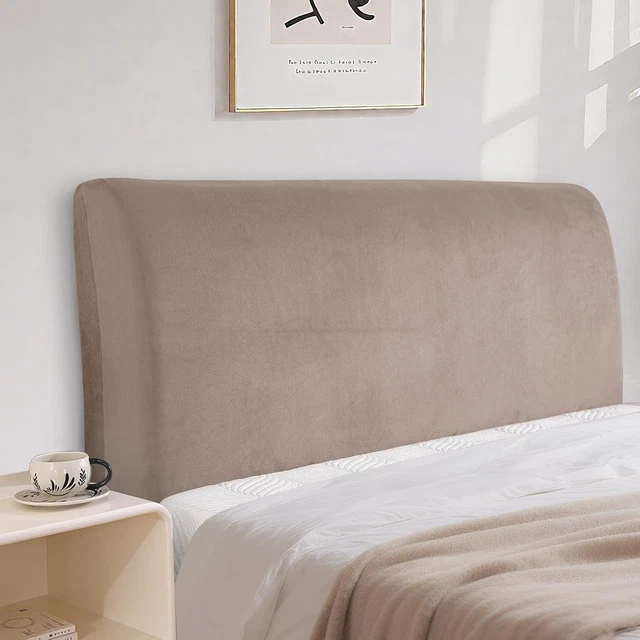 Copritestata Letto Elasticizzato - Tessuto Morbido Bolle, Vari Colori, Crema - Foto 7