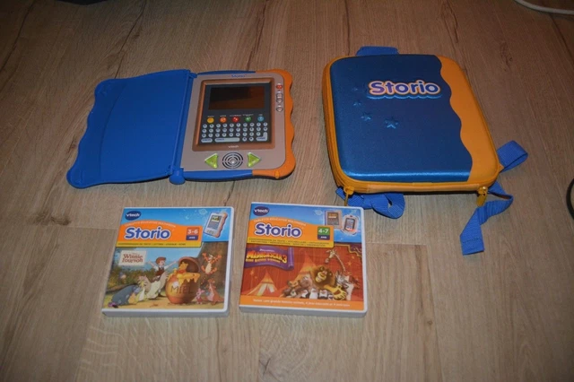 VTECH CONSOLE STORIO 1 dans sa Pochette Housse Sac à Dos + Le Jeu RUFUS, pochett VTECH CONSOLE STORIO 1 dans sa Pochette Housse Sac à Dos + Le Jeu RUFUS, pochett