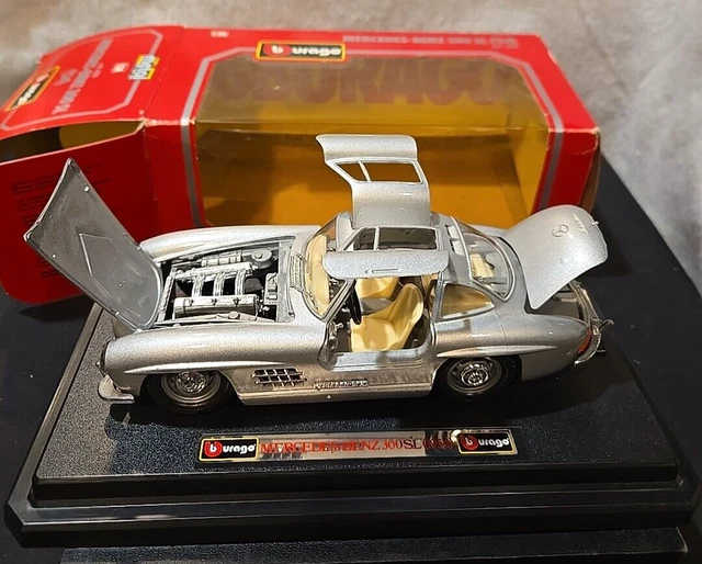 Mercedes Benz 300SL TOP SLOT échelle 1/32 – Argent, Occasion