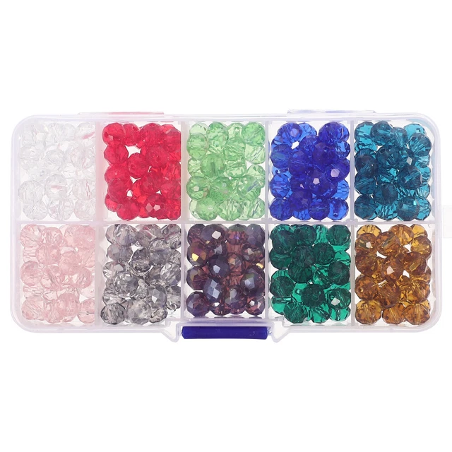 Necklace DIY Beads Section Ornament Crafts Clear Glass Beads Glass Beads Crafts