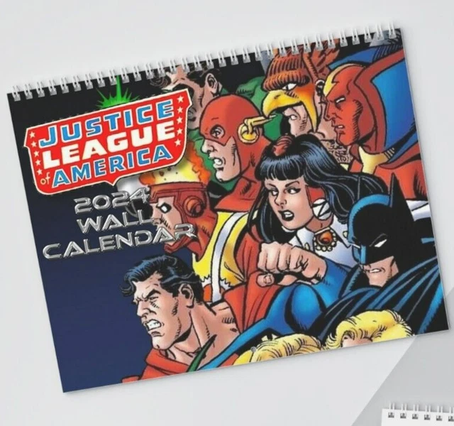 JUSTICE LEAGUE OF America Calendar (2024) Perez Art DC