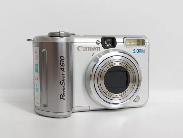 Canon PowerShot A610 5MP 4x Zoom CCD Y2K Camera